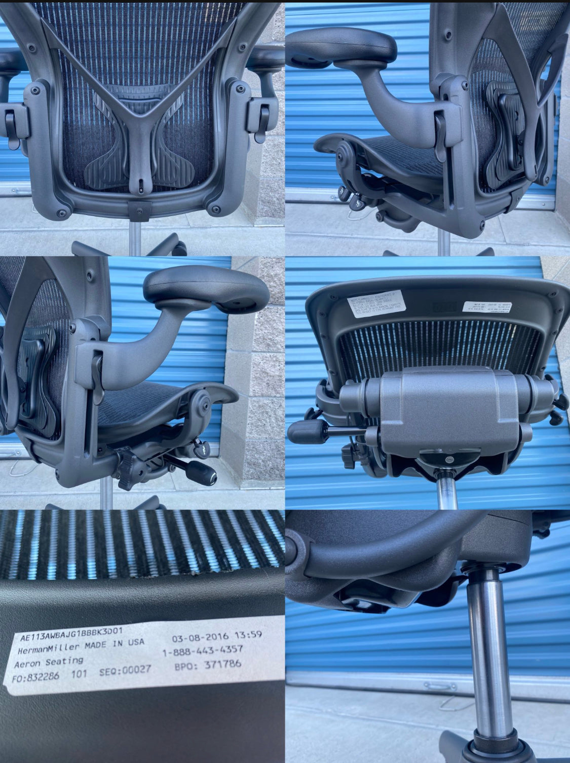 Herman Miller Aeron B Classic newer model fully loaded office chair