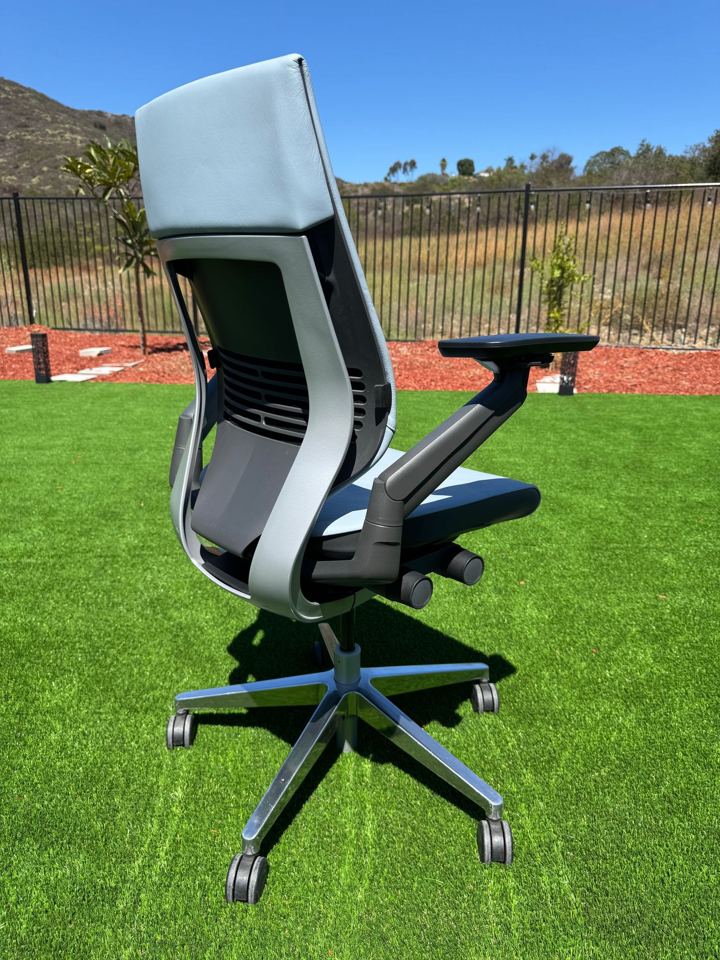 Pre owned Steelcase Gesture fully loaded model with real  leather