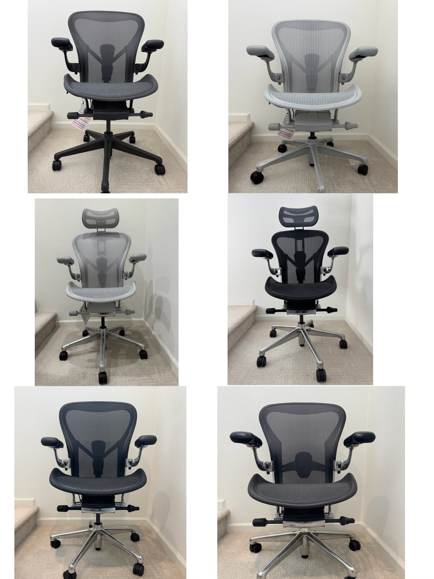 Brand new Herman Miller Aeron B Remastered fully loaded model office chair