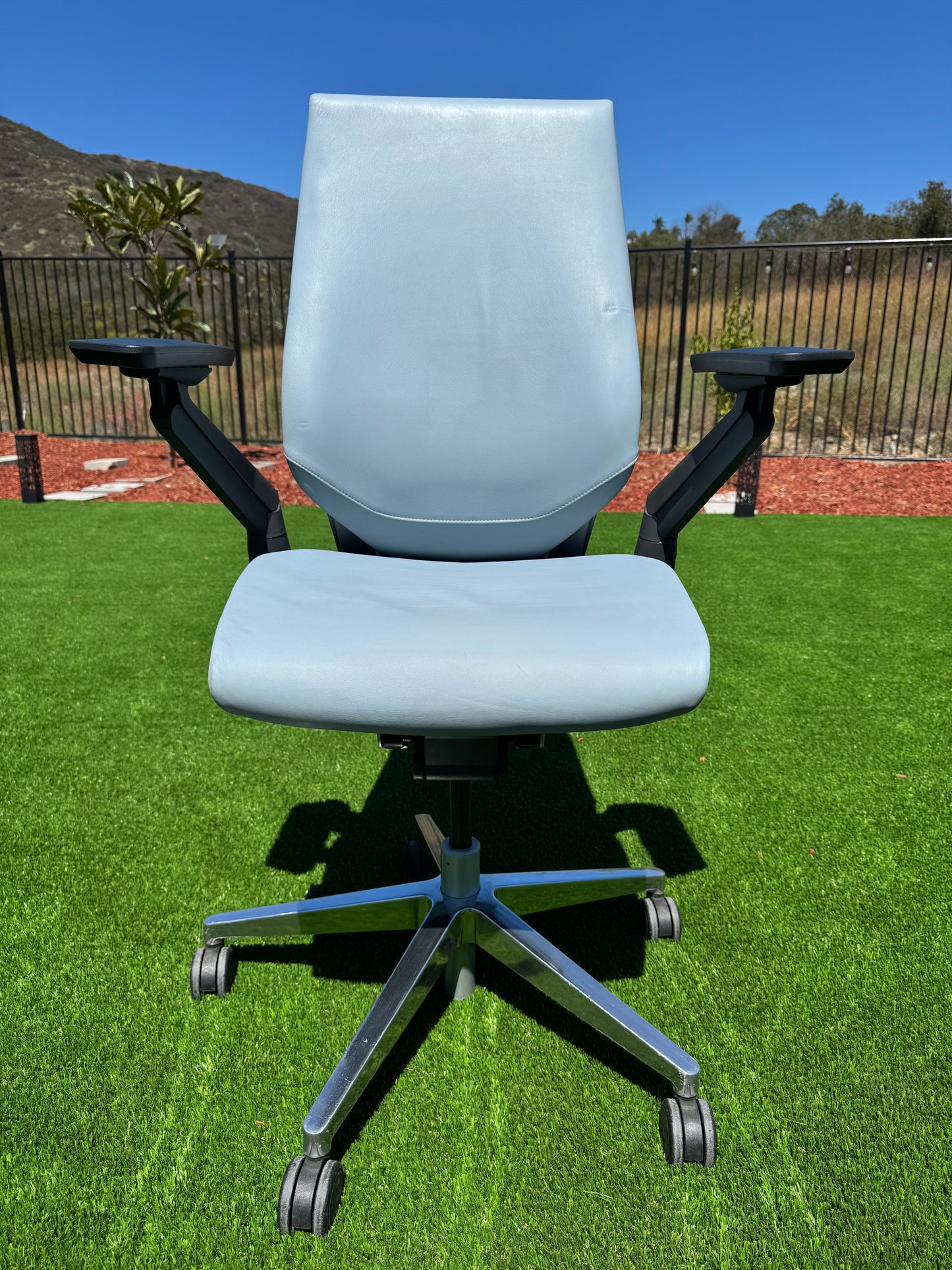 Pre owned Steelcase Gesture fully loaded model with real  leather