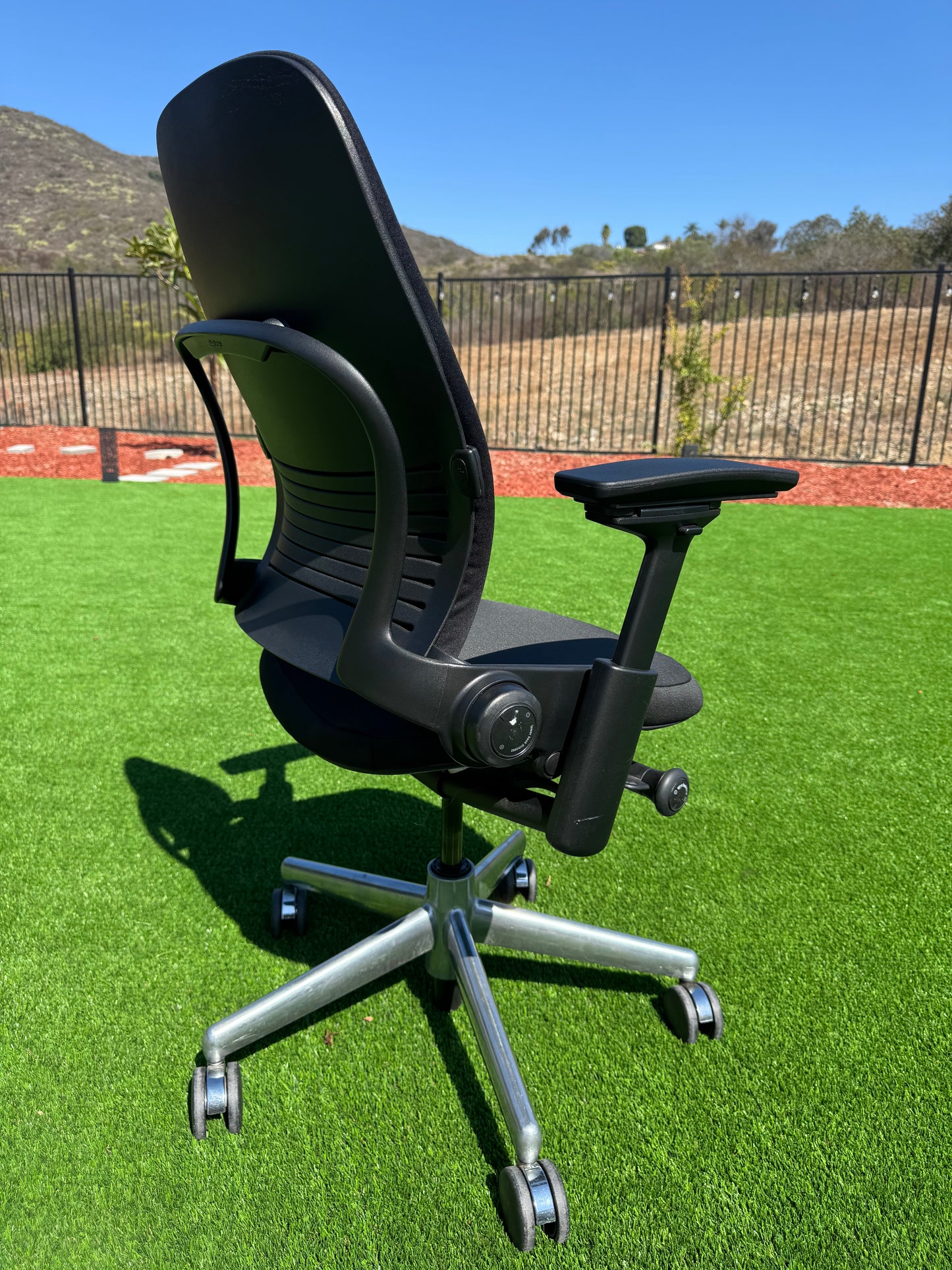 Steelcase Leap V2 Fully loaded Office Chair with new upholstery in black