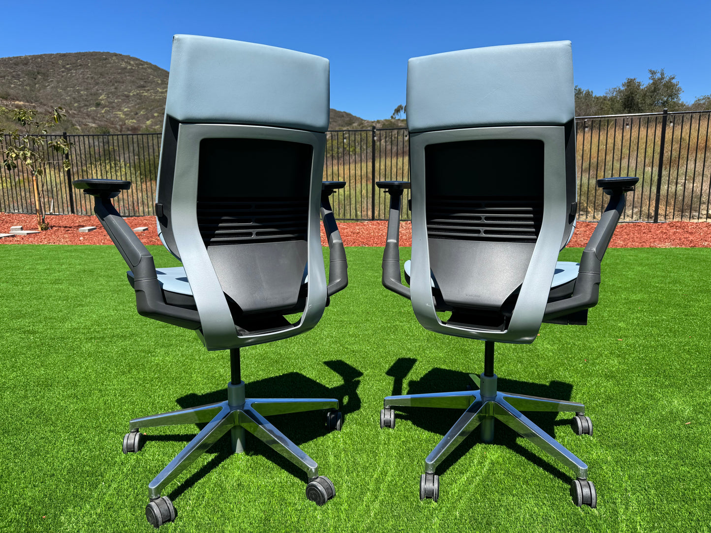 Pre owned Steelcase Gesture fully loaded model with real  leather