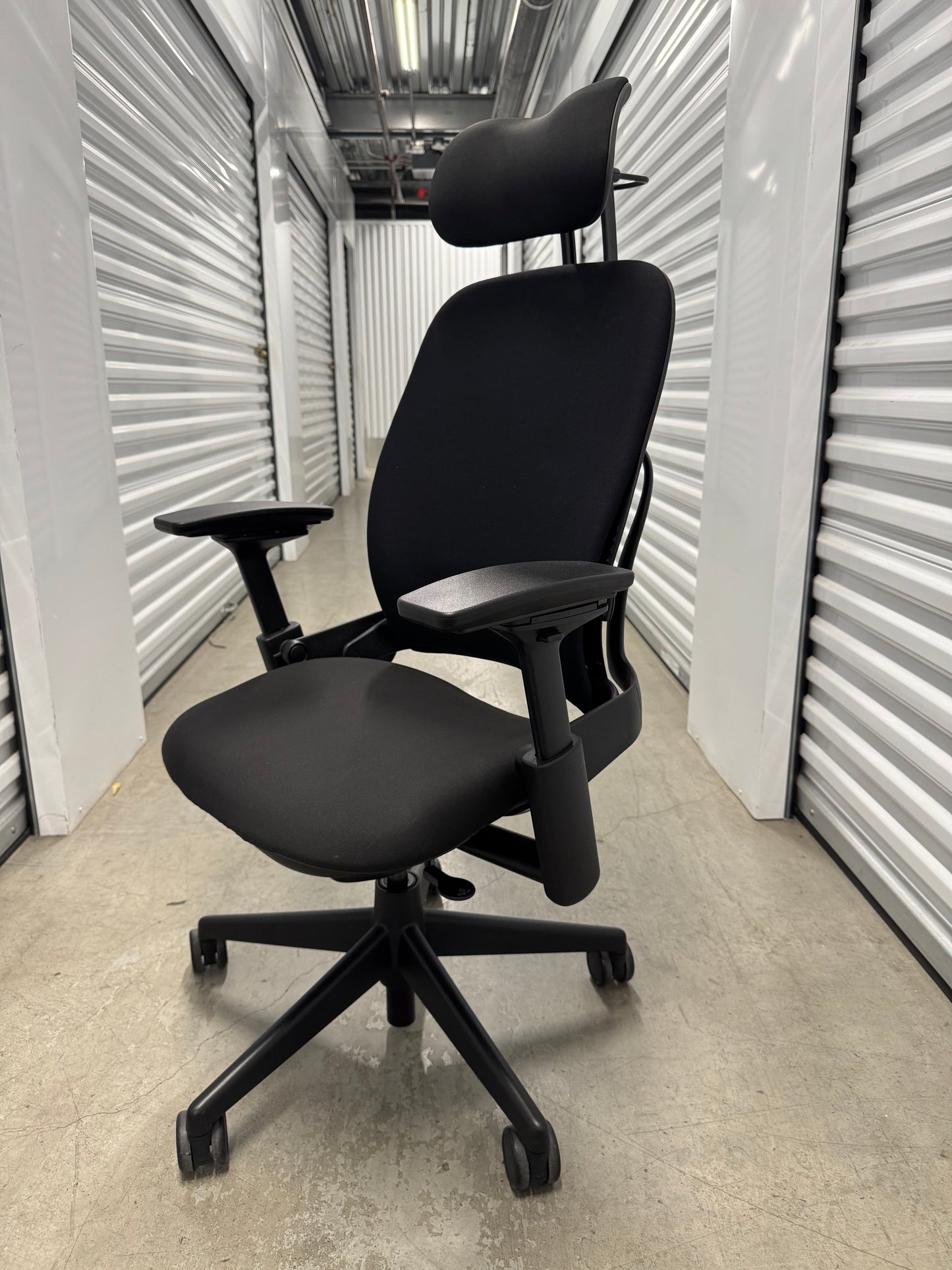 Steelcase Leap V2 Fully loaded Office Chair with new upholstery in black