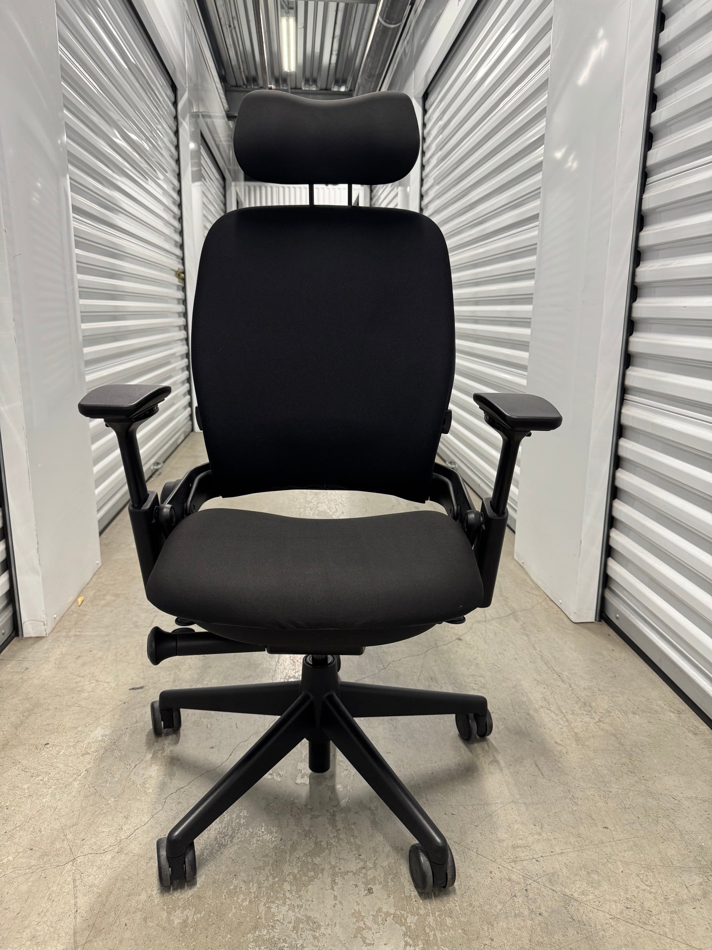 Steelcase Leap V2 Fully loaded Office Chair with new upholstery in black