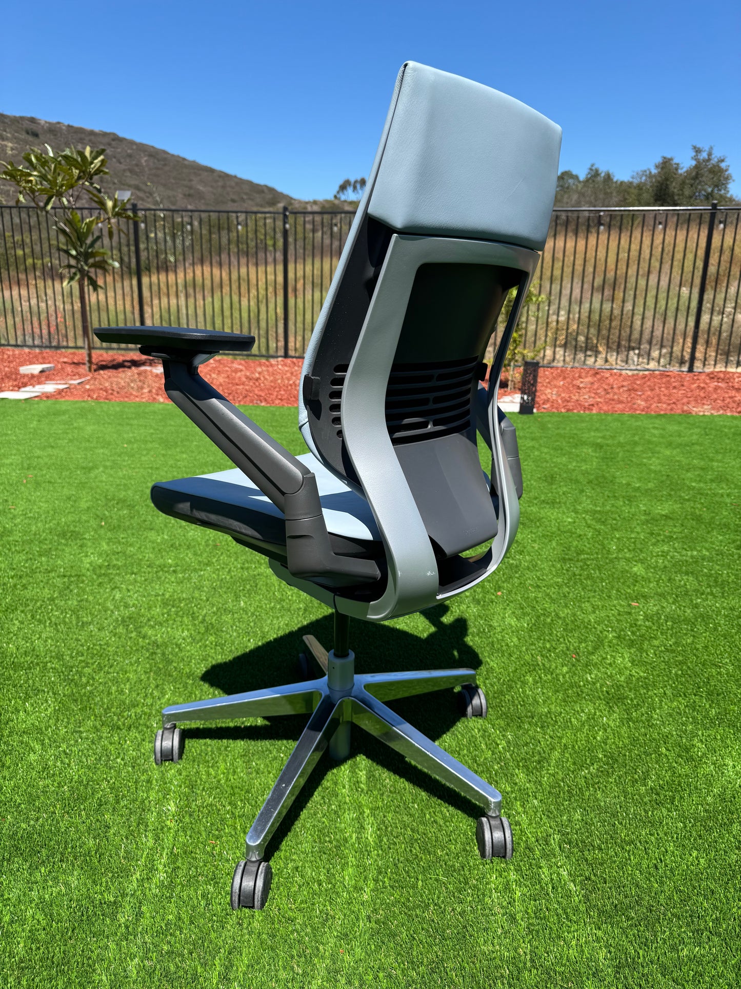 Pre owned Steelcase Gesture fully loaded model with real  leather