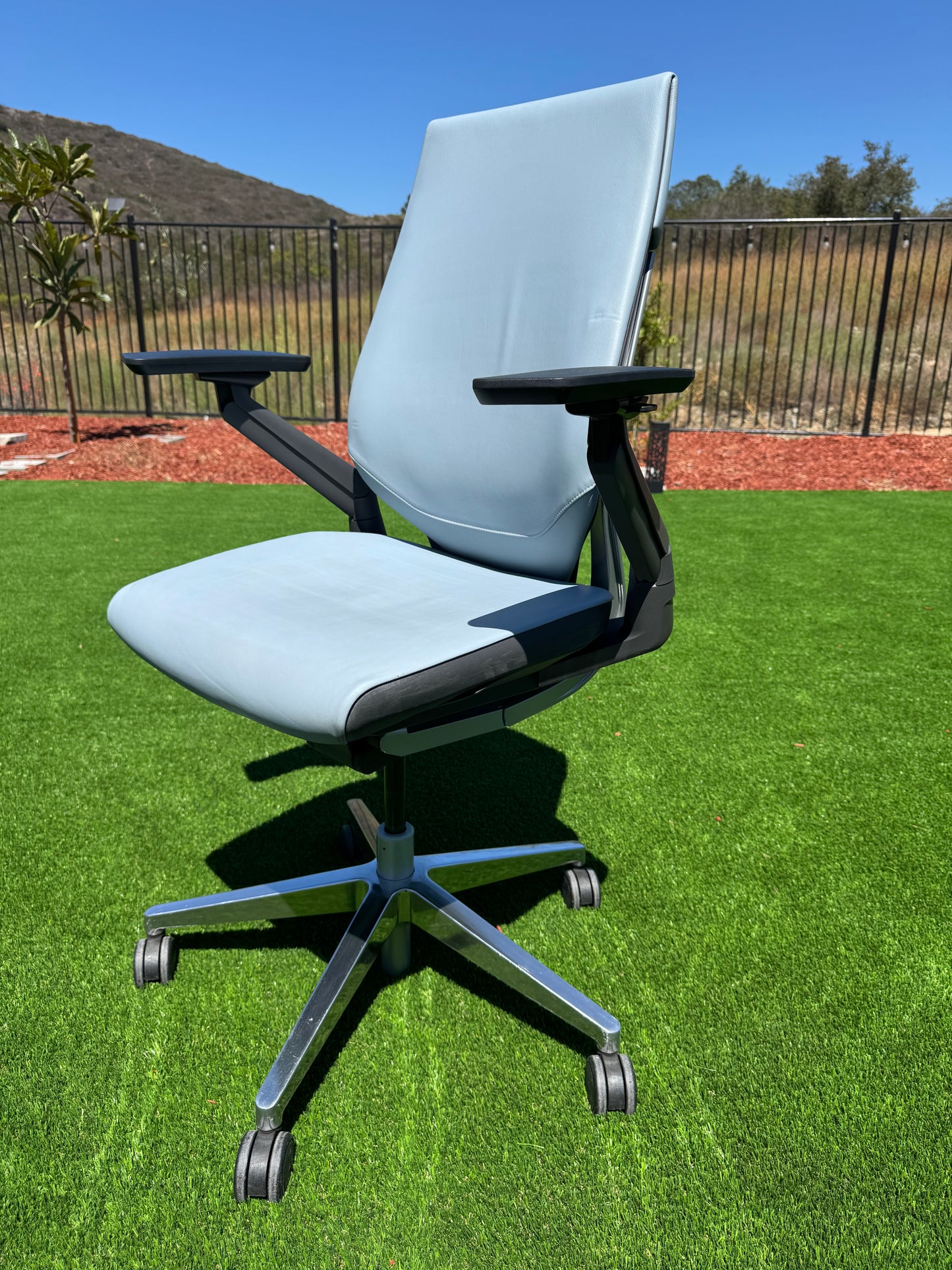 Pre owned Steelcase Gesture fully loaded model with real  leather