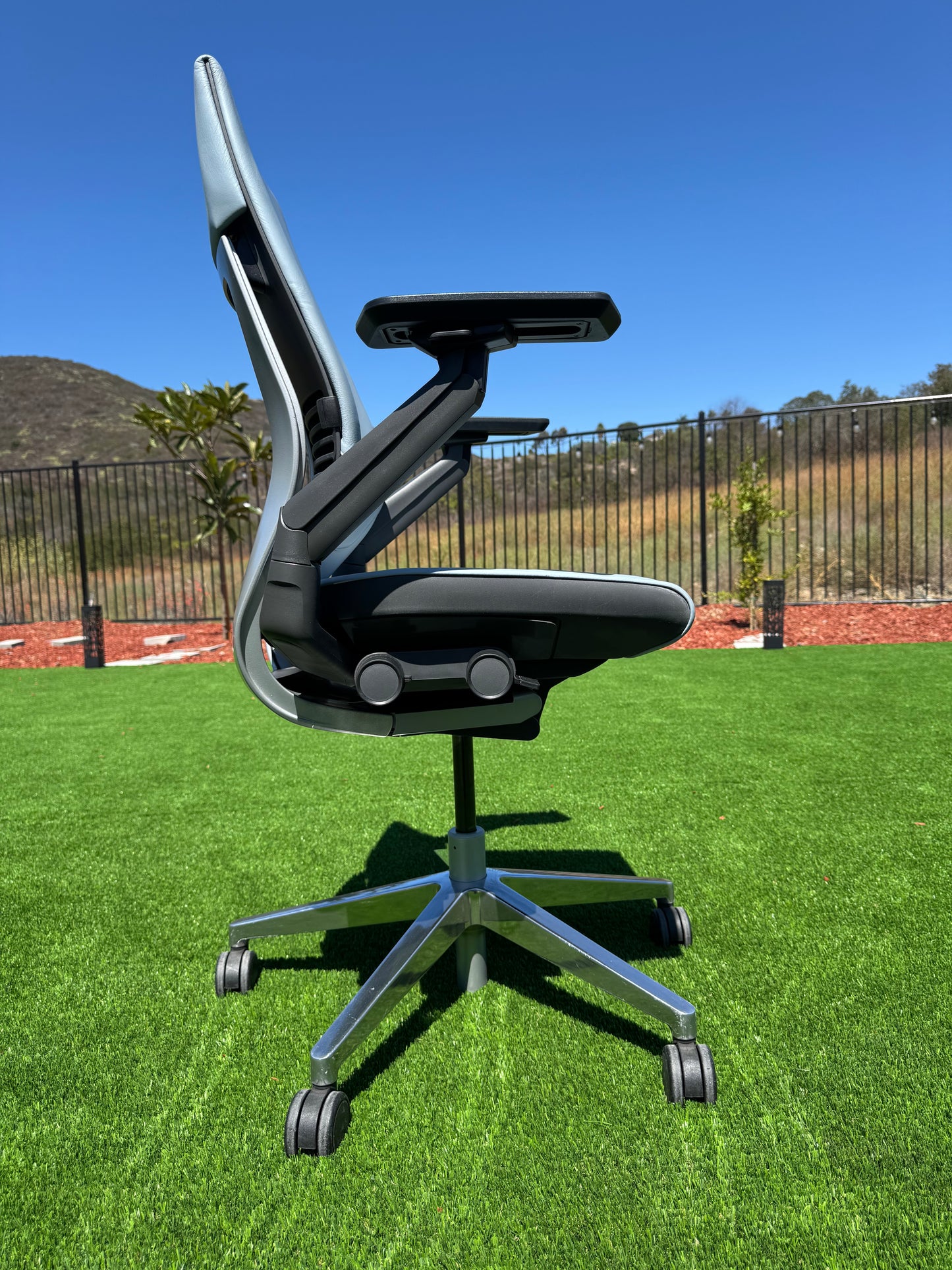 Pre owned Steelcase Gesture fully loaded model with real  leather