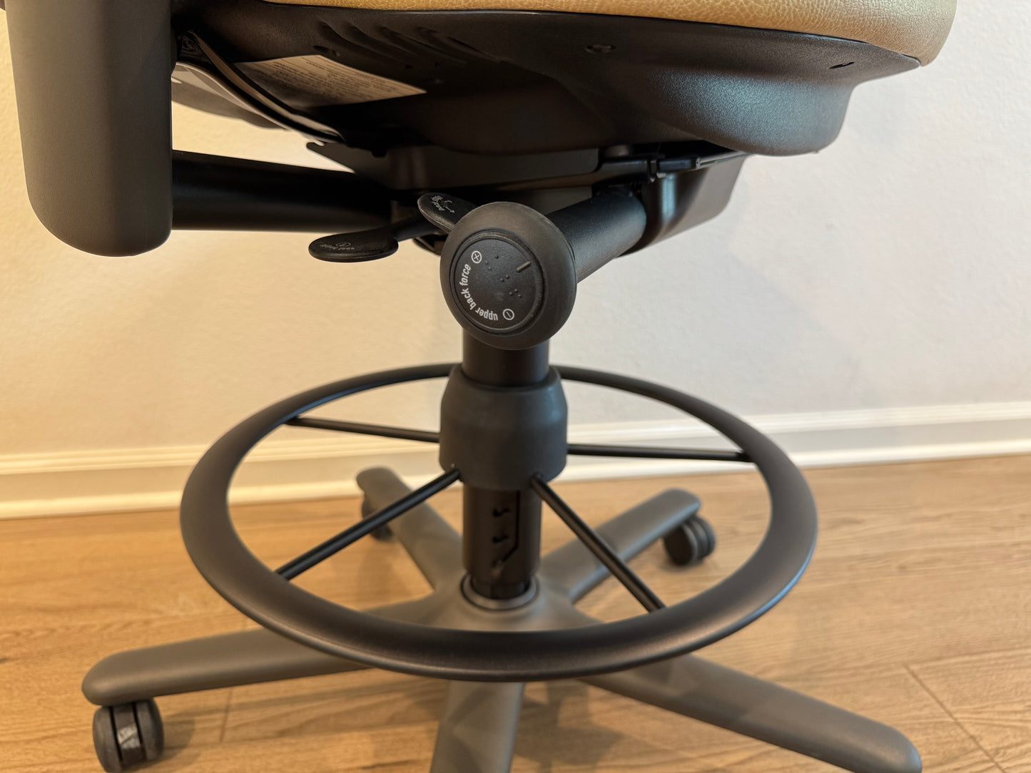 Refurbished Steelcase Leap V2 Fully Adjustable Drafting Chair/ Work Stool