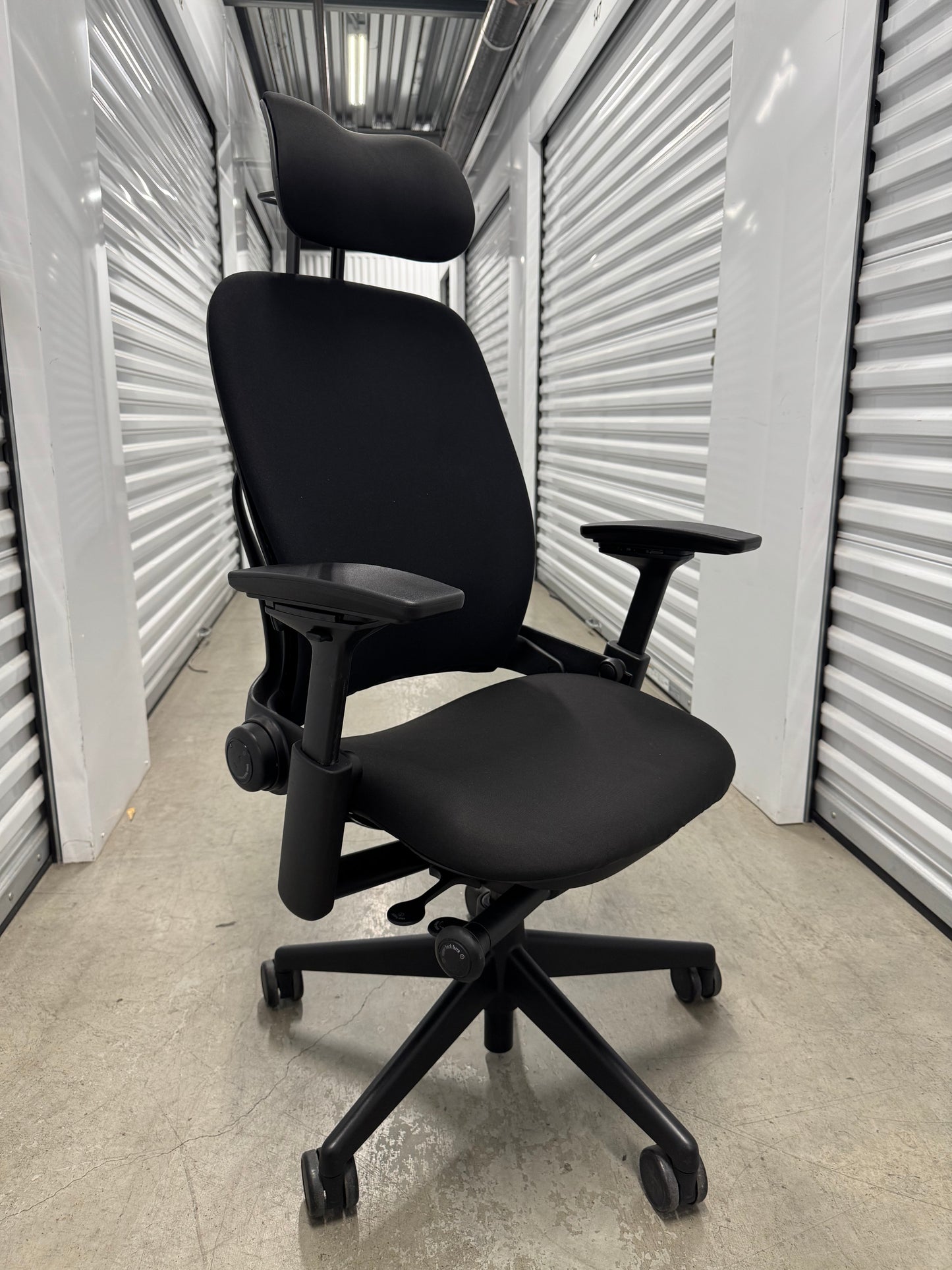 Steelcase Leap V2 Fully loaded Office Chair with new upholstery in black