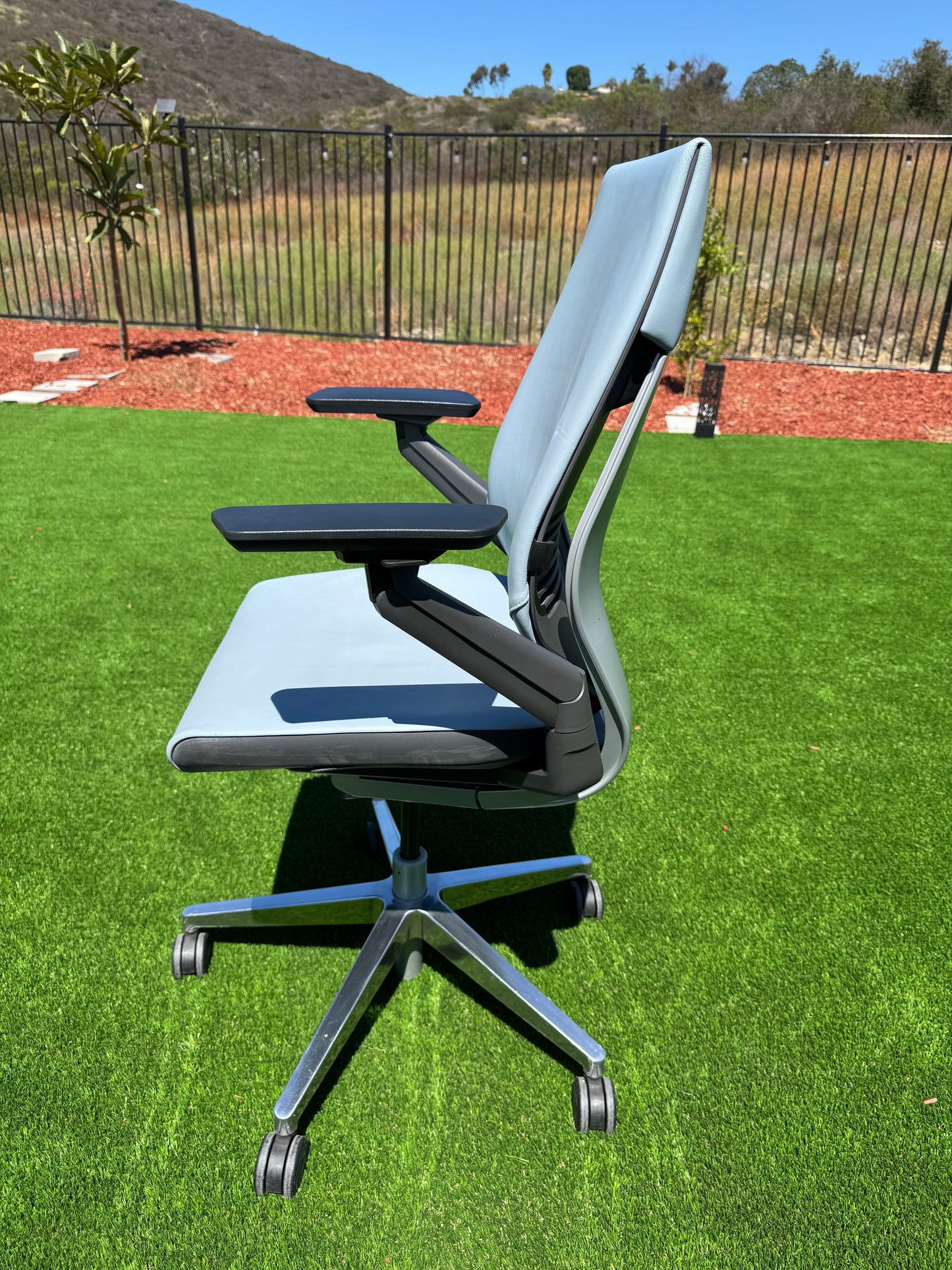 Pre owned Steelcase Gesture fully loaded model with real  leather