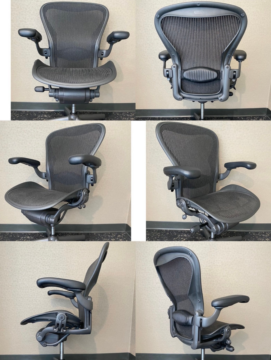 Herman Miller Classic Aeron fully loaded office chair