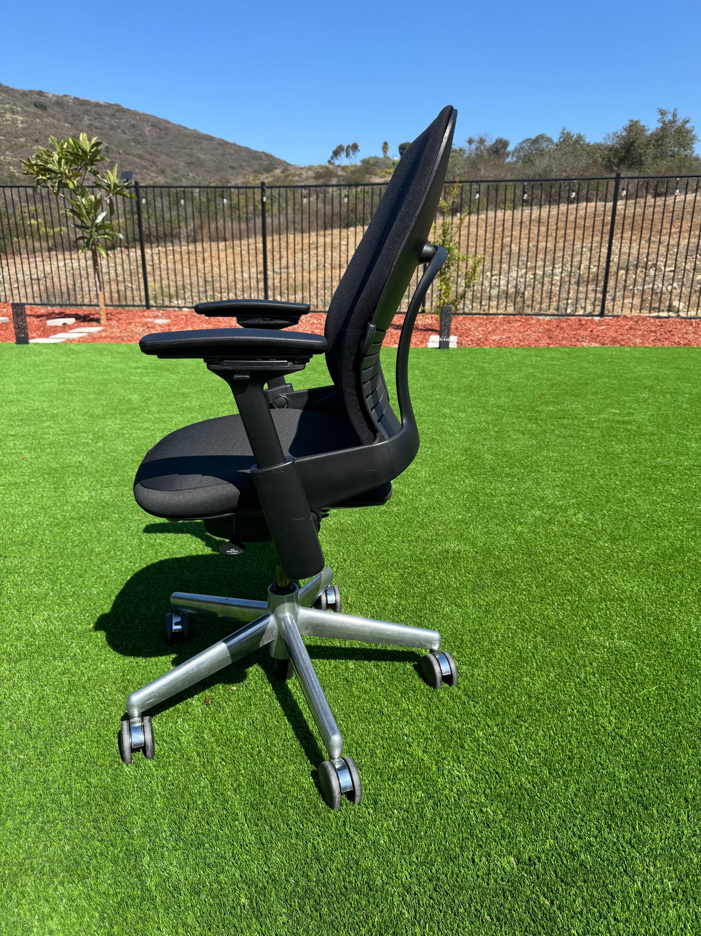 Steelcase Leap V2 Fully loaded Office Chair with new upholstery in black