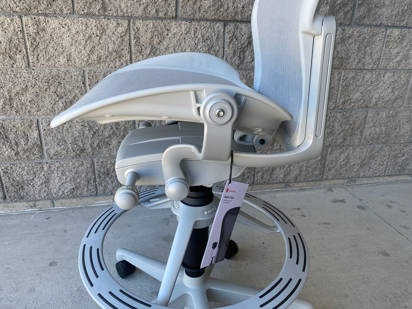 Brand new Herman Miller Aeron drafting chair in mineral
