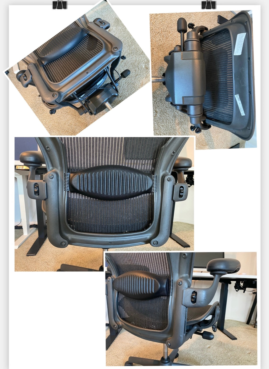 Herman Miller Classic Aeron fully loaded office chair( Refurbished)