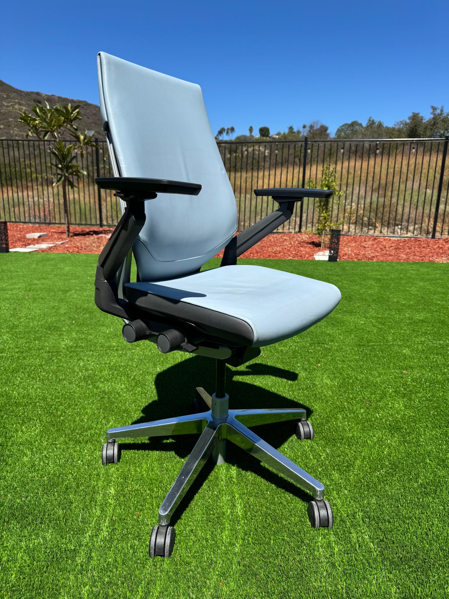 Pre owned Steelcase Gesture fully loaded model with real  leather