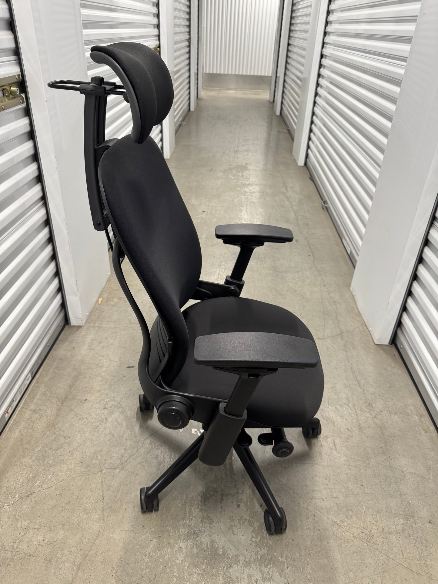 Steelcase Leap V2 Fully loaded Office Chair with new upholstery in black
