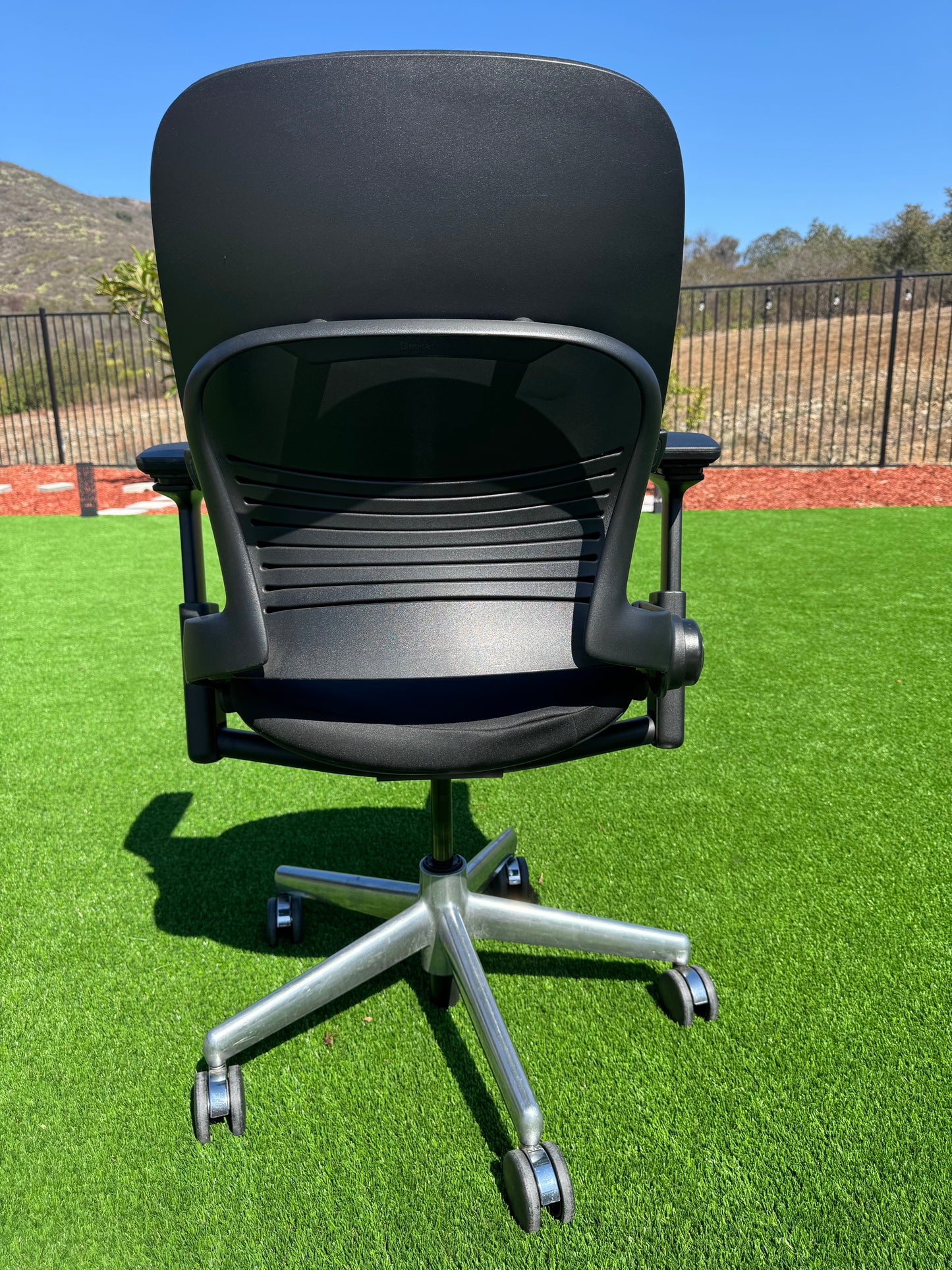 Steelcase Leap V2 Fully loaded Office Chair with new upholstery in black