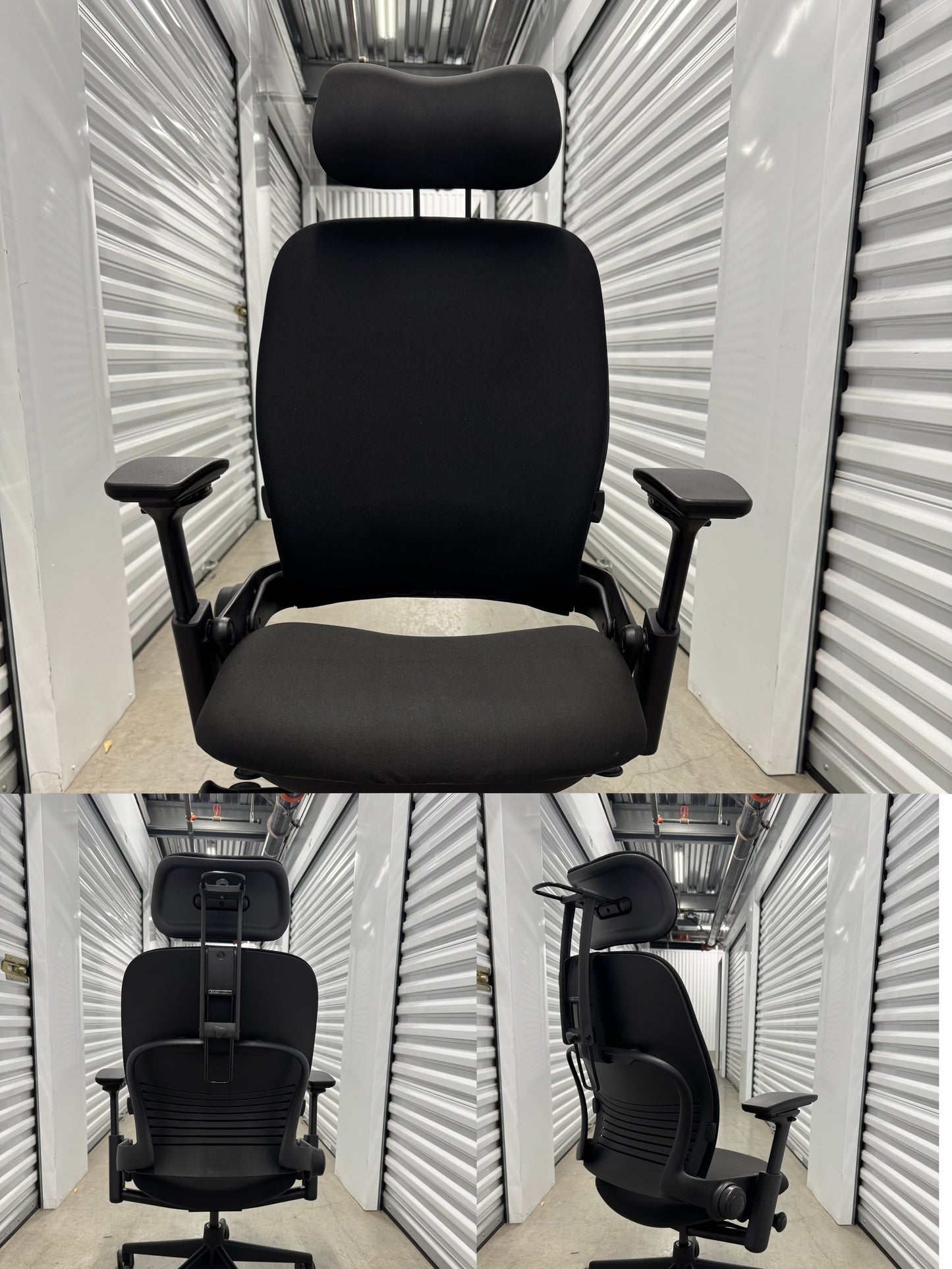 Steelcase Leap V2 Fully loaded Office Chair with new upholstery in black