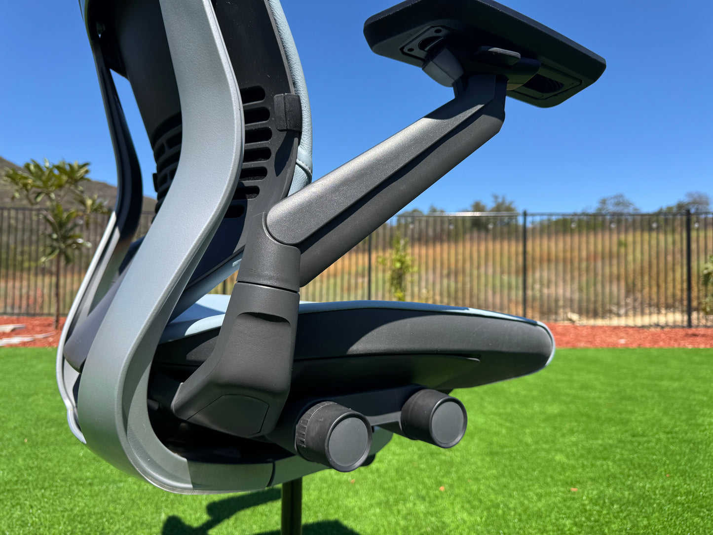 Pre owned Steelcase Gesture fully loaded model with real  leather