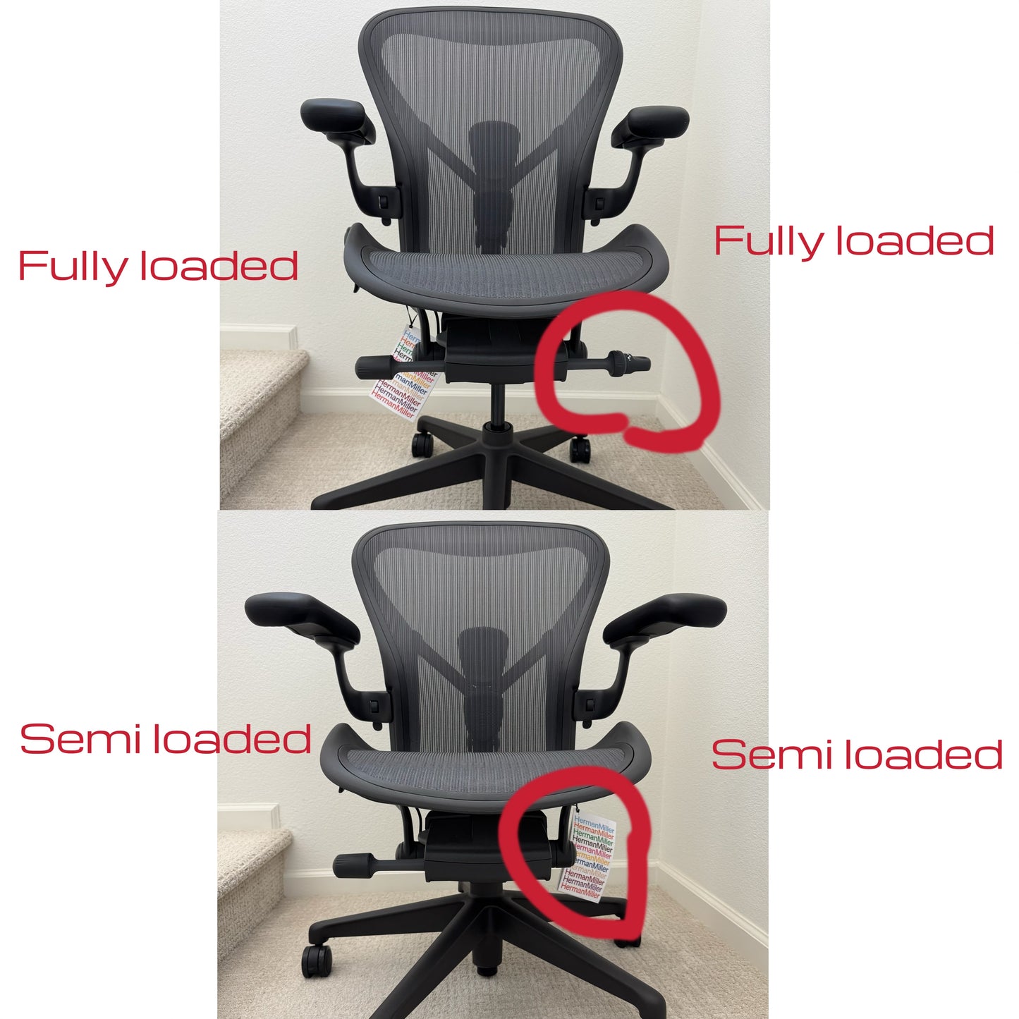 Brand new 2024 -25 model Herman Miller Aeron B Remastered office chair