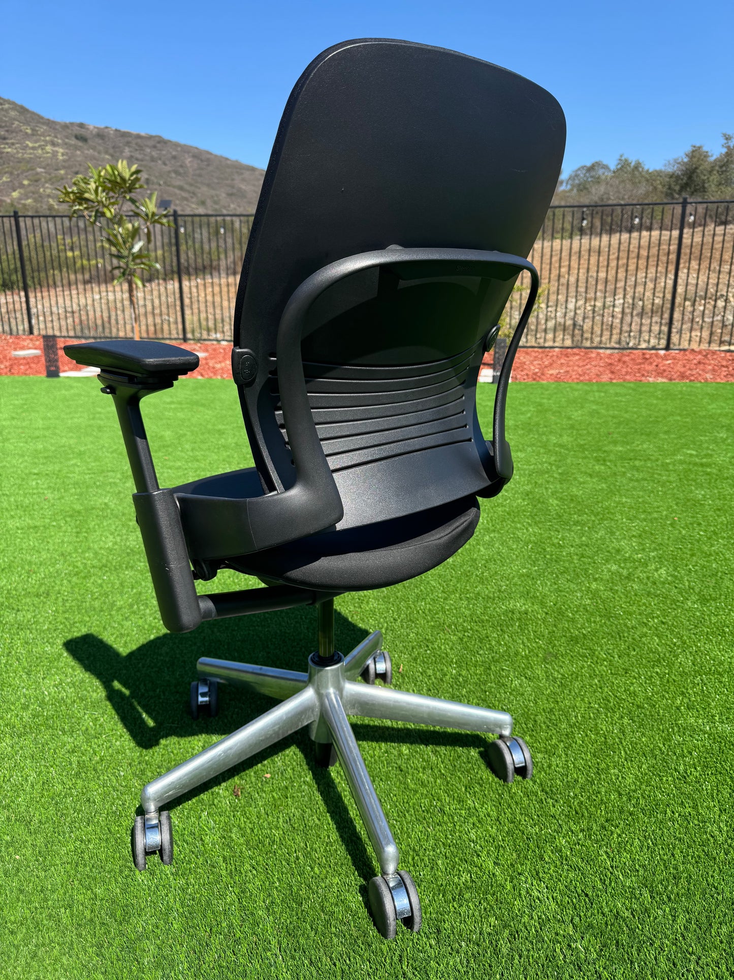 Steelcase Leap V2 Fully loaded Office Chair with new upholstery in black