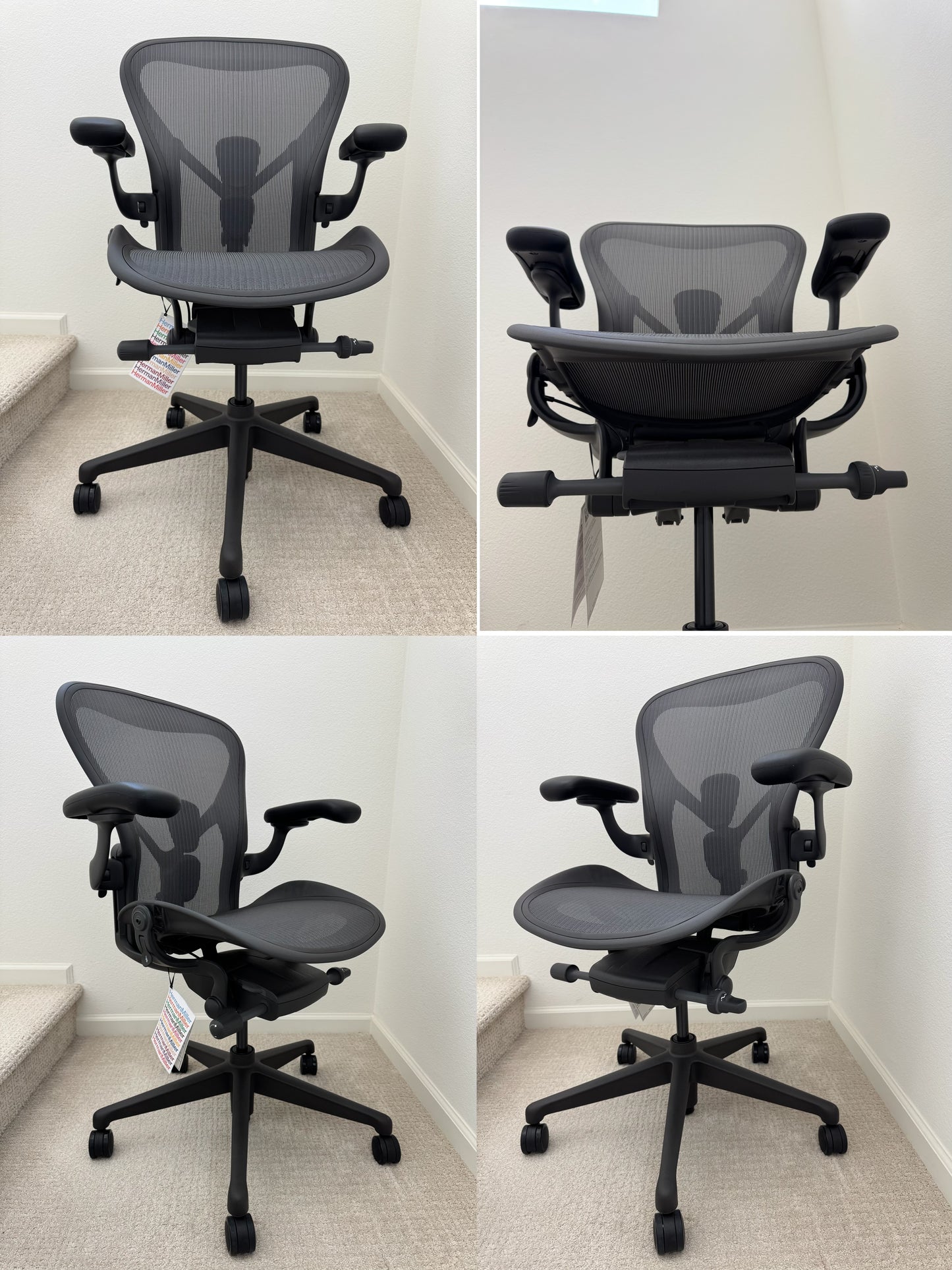Brand new Herman Miller Aeron B Remastered fully loaded model office chair
