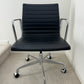 Authentic Herman Miller Eames Aluminum Group Management Office Chair With Black Leather