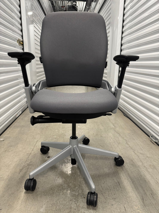 Steelcase Leap V2 Fully loaded Office Chair with new upholstery in black