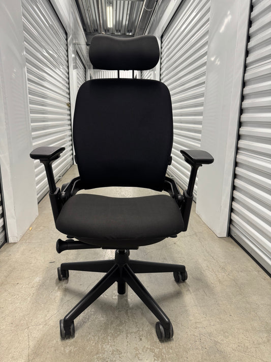 Steelcase Leap V2 Fully loaded Office Chair with new upholstery in black