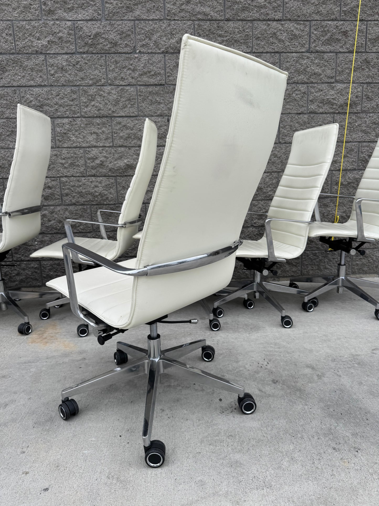 Herman Miller Eames Executive Style Task Chair with Polished Aluminum Frame and Base