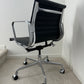 Authentic Herman Miller Eames Aluminum Group Management Office Chair With Black Leather