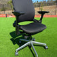 Steelcase Leap V2 Fully loaded Office Chair with new upholstery in black