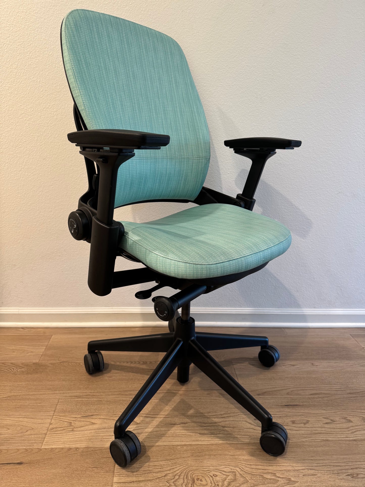 Steelcase Leap V2 Fully loaded Office Chair with new upholstery in black