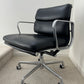 Authentic Herman Miller Eames Soft Pad Management Office Chair With Black Leather