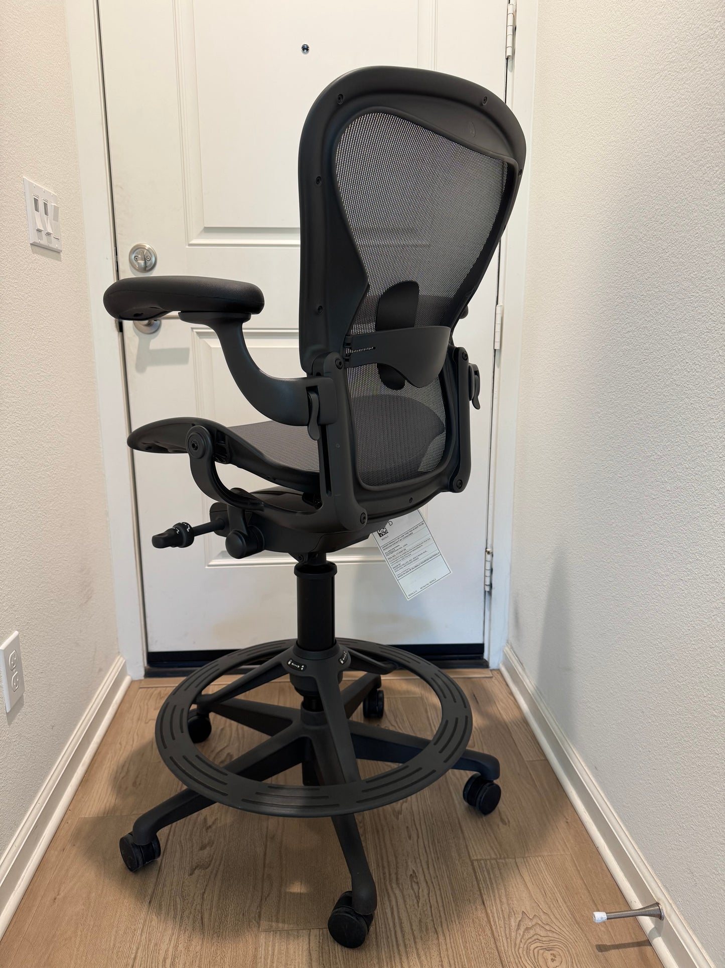 2025 brand new Herman Miller Aeron Remastered fully loaded drafting chair/ work stool