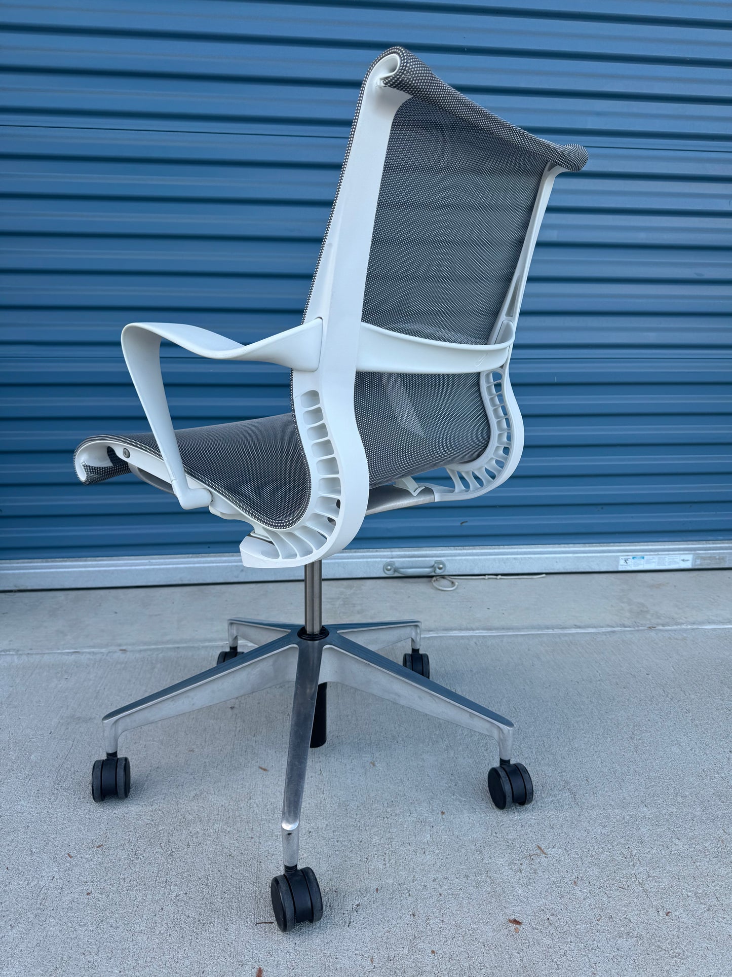 Herman Miller Setu with polished aluminum base