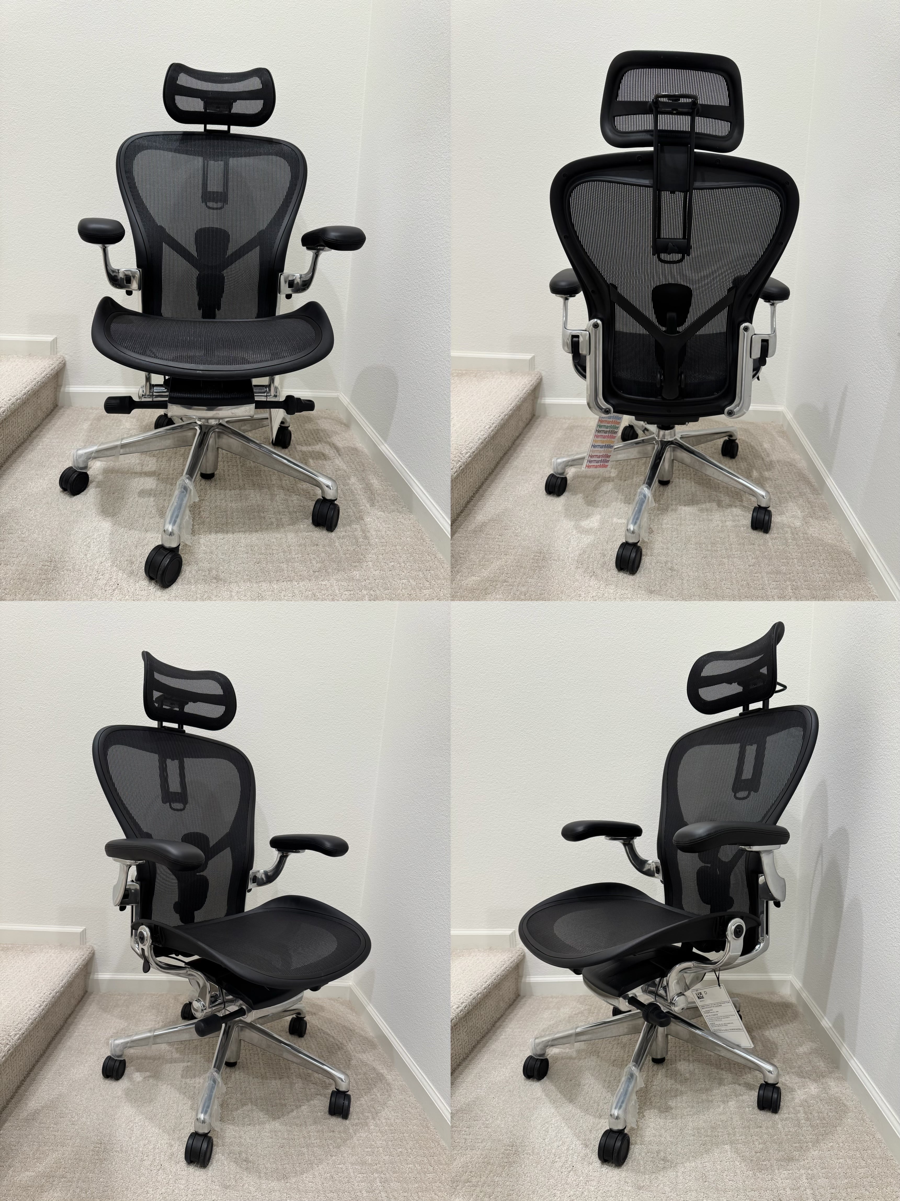 New Herman Miller Aeron B Remastered fully loaded model office