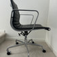 Authentic Herman Miller Eames Aluminum Group Management Office Chair With Black Leather