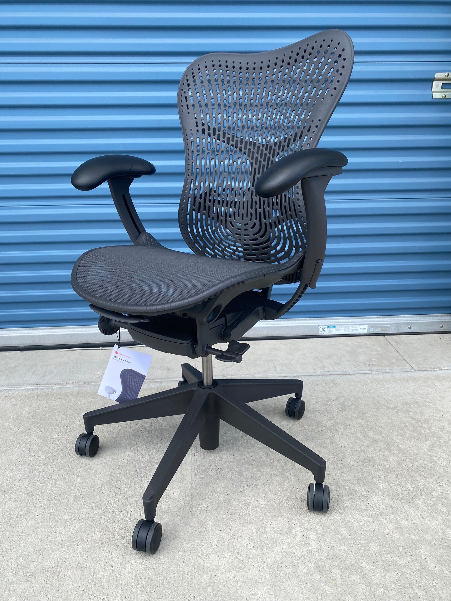 Brand new Herman Miller Mirra 2 fully loaded model with Triflex Polymer back in black