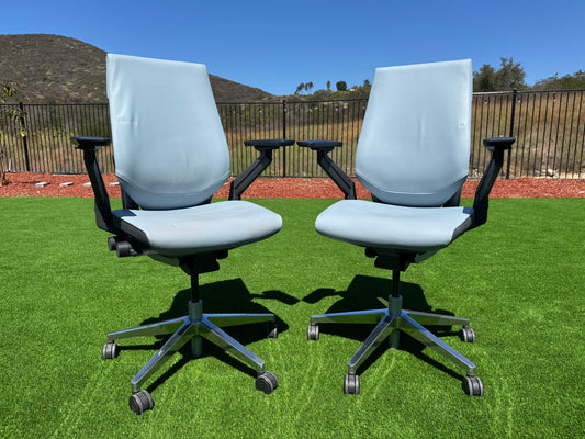 Pre owned Steelcase Gesture fully loaded model with real  leather