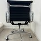 Authentic Herman Miller Eames Aluminum Group Management Office Chair With Black Leather