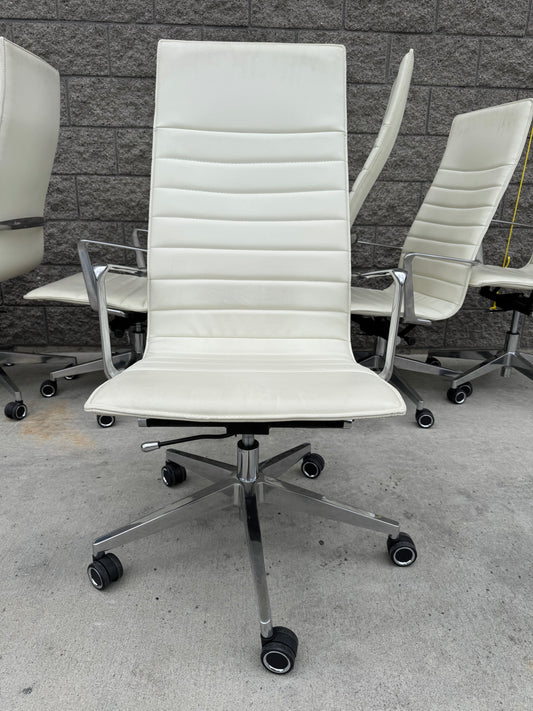 Herman Miller Eames Executive Style Task Chair with Polished Aluminum Frame and Base