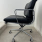 Authentic Herman Miller Eames Soft Pad Management Office Chair With Black Leather