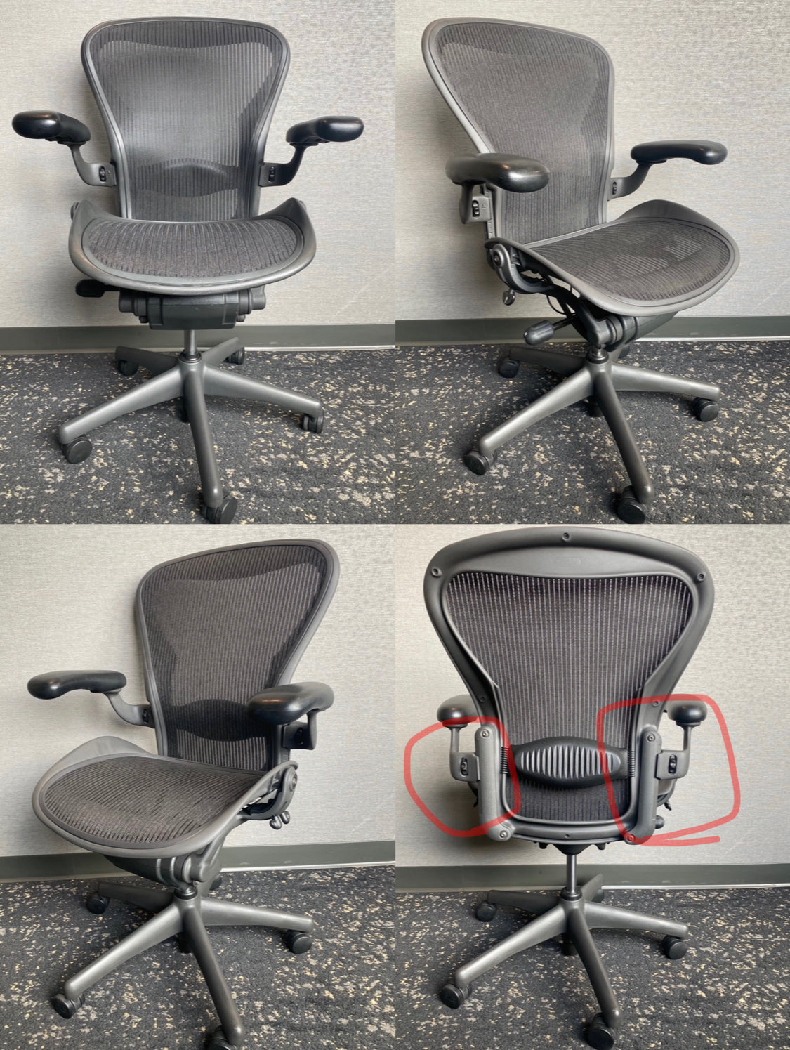 Herman Miller Aeron B Classic newer model fully loaded office chair