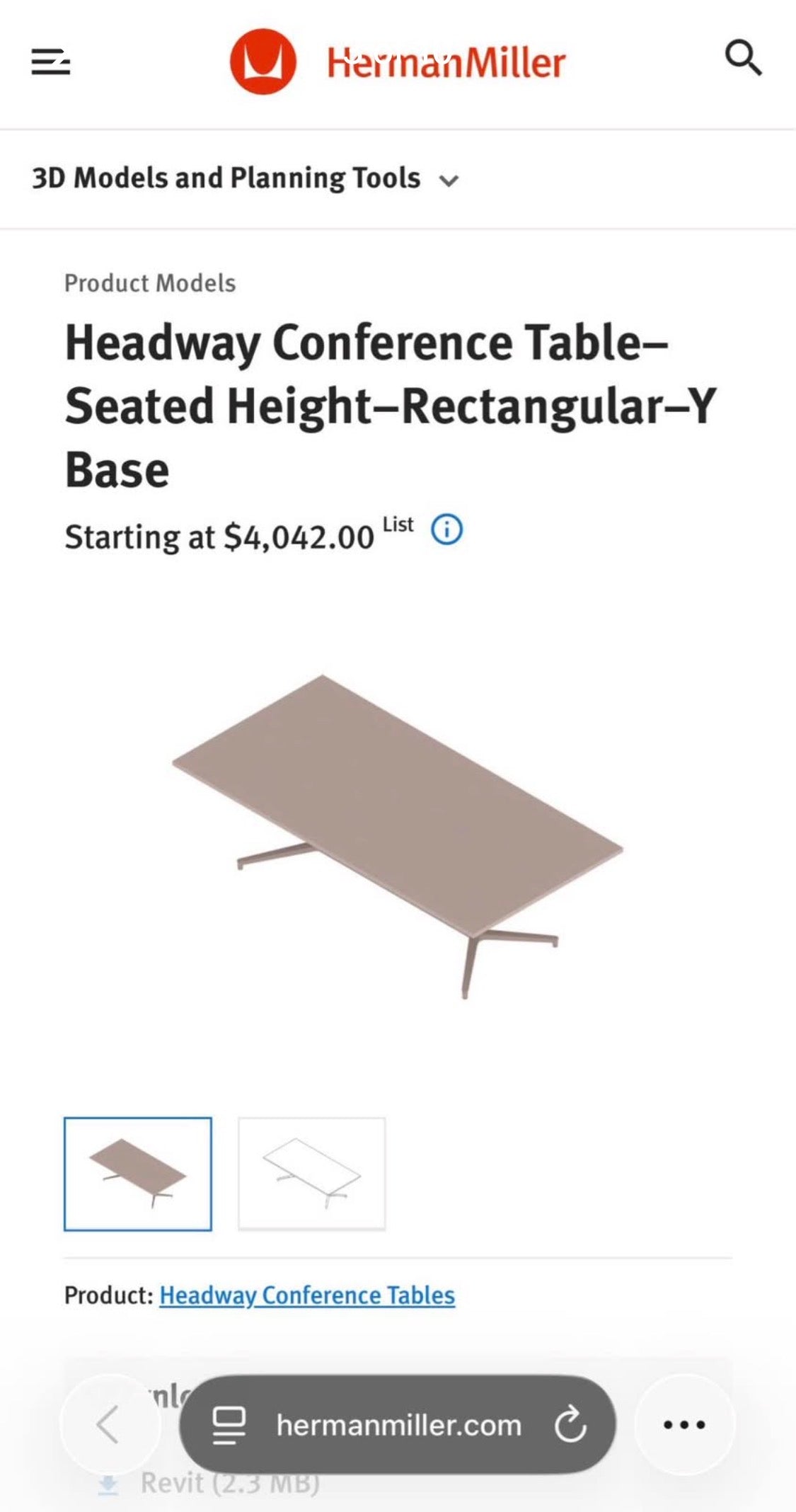 🔥60% OFF For Sale! Brand New Herman Miller Headway®️Conference Table