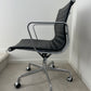 Authentic Herman Miller Eames Aluminum Group Management Office Chair With Black Leather