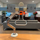 Humanscale M8.1 DUAL MONITOR ARM(28”), CROSSBAR WITH HANDLE, ANGLED/DYNAMIC LINKS