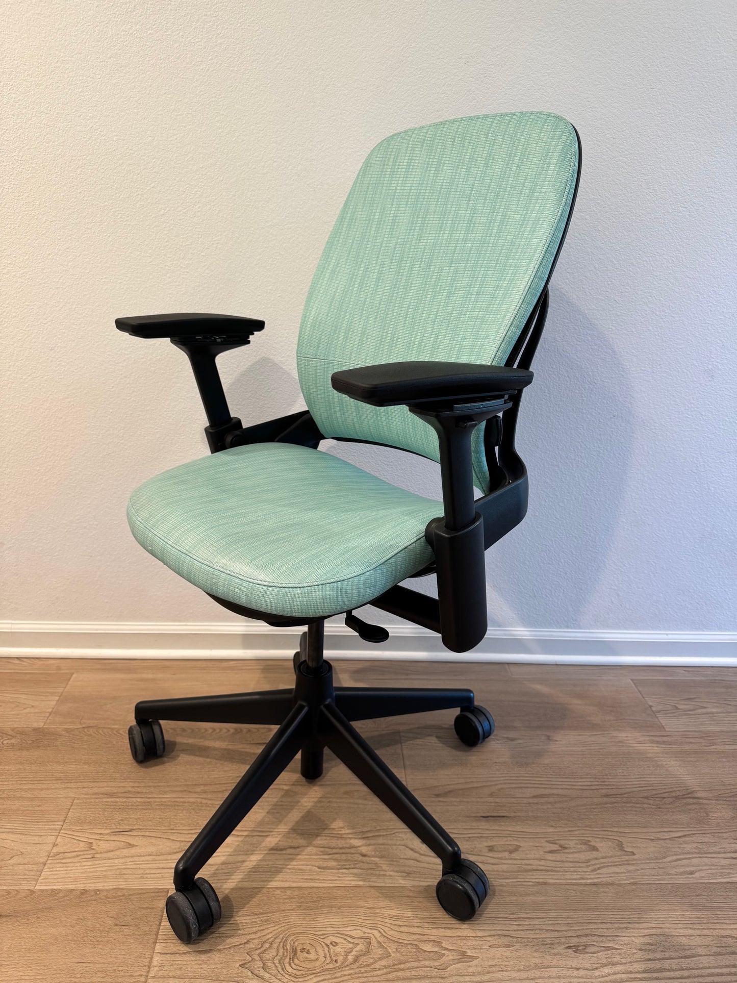 Steelcase Leap V2 Fully loaded Office Chair with new upholstery in black