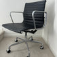 Authentic Herman Miller Eames Aluminum Group Management Office Chair With Black Leather