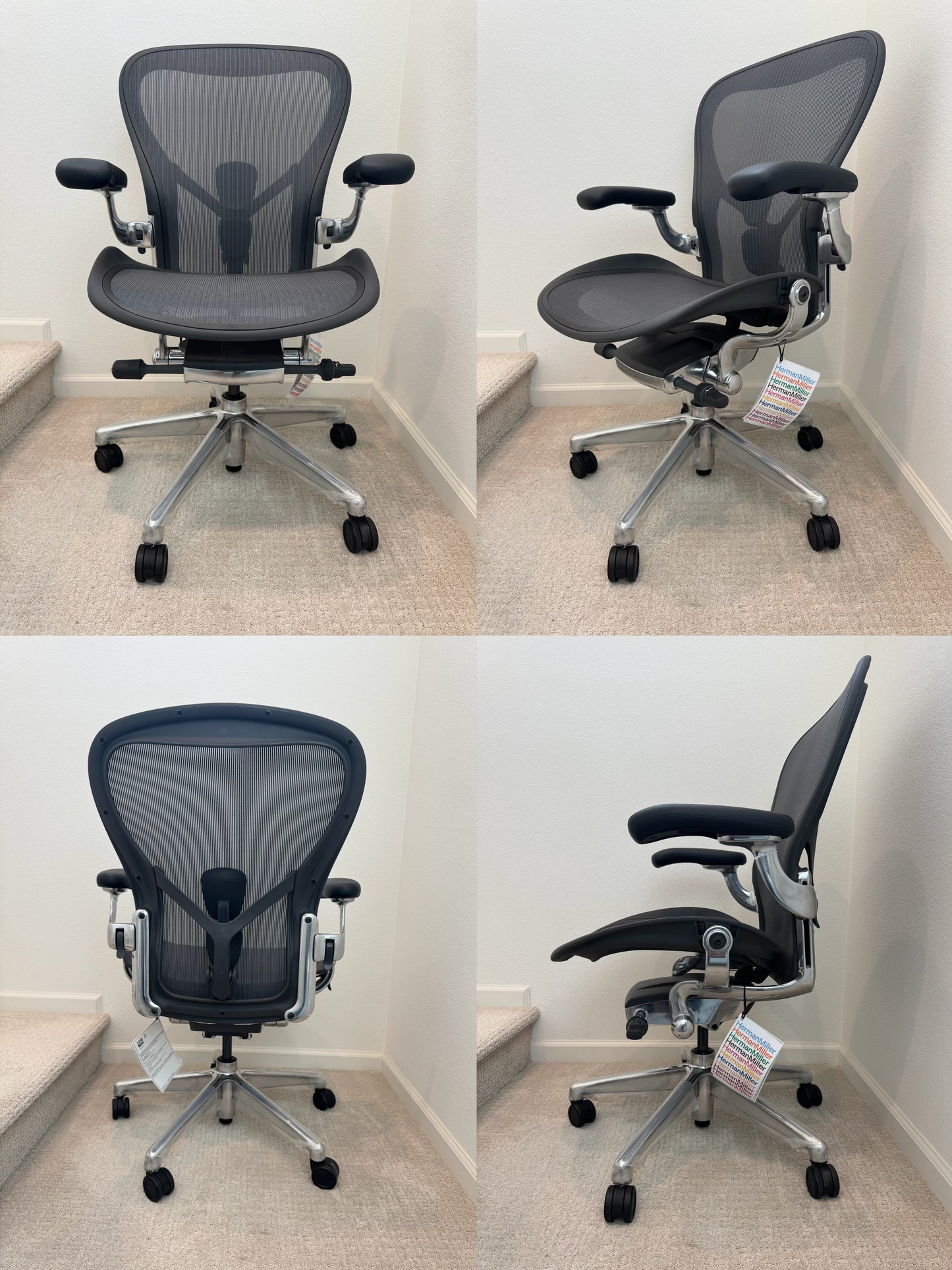 2025 model brand new Herman Miller Aeron Remastered Size C fully loaded